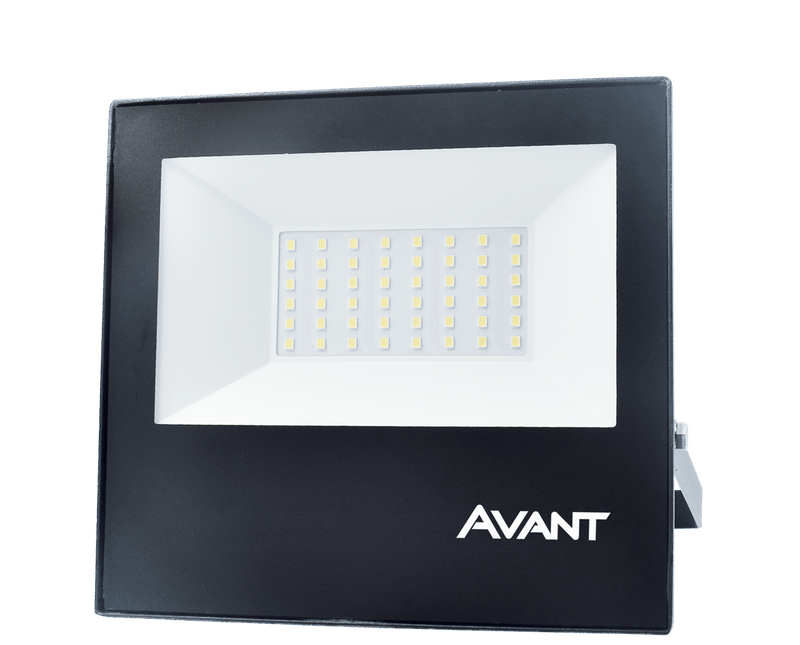 Projetor-Led-AL-Preta-Retang-Vidro-Simetrica-IP-65-50W-6500K-100-240V-3750-Lumens-Slim-IP65-SLIM50-Avant