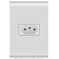 Tomada-Predial-Embutir-1-Modulo-PB-Branca-2-Polos---Terra-20A-250V-C-Placa-4x2--S-Suporte-Liz-57170013-Tramontina
