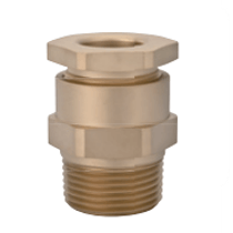 Prensa Cabo Reto Curta Latão Niquelado Prata EX/Ip-68 NPT 1.1/2" 25-32mm HSK 1604641070 Hummel