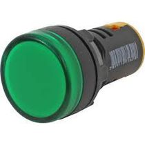 Sinaleiro Comando Redondo Verde 22mm 220VCA L20Ar2Gp Metaltex