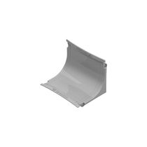 Curva Canaleta 92mm 119mm R40 Alumínio Cinza S/Vedação DR2513001 Dutotec