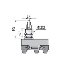 Microchave Fim Curso Botão Crolete 1NA+1NF 250V 16A M3S2 Kap
