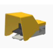 Pedal Comando Interruptor Pvc Mecanismo Acionador C/trava Cinza 1NA+1NF SF2C Kap