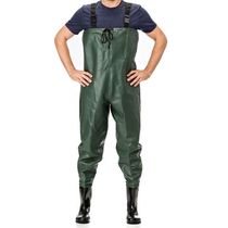 Jardineira Pvc Verde Militar C/Suspensório Ajustável C/Botas N.42 G 201 Pantaneiro CA 28118