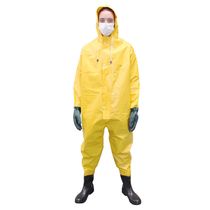 Macacão Trevira Amarela C/Capuz C/Luvas C/Botas N.41 GG Impermeável Brascamp CA 28445
