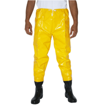 Calça Saneamento Trevira S/Forro Cordão C/Bota Acoplada Amarela G KP500 Brascamp CA 28447