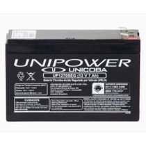 Bateria Eletroeletrônica Selada Retangular No-break 12V 7AH VRLA UP1270SEG Unipower