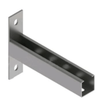 Mão Francesa Simples AC GF 114mmx38mm 100mm 18msg DP746 Dispan