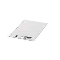 Plaqueta Identificação S/descrição Pvc Branca 10 Peças 27x18mm USEMLP Phoenix Contact