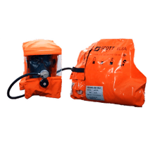 Respirador Fuga Facial Aço/PVC Laranja Gás/vapores/fumaça C/cilindro 10 Minutos Elsa HB004579643 3M CA 41351