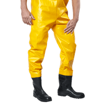 Calça Saneamento Pvc C/Bota Acoplada Amarela GG Kp400 2483 Brascamp CA 28447