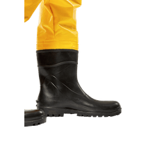 Calça Saneamento Trevira C/Bota Acoplada Amarela GG Kp400 Brascamp CA 28447