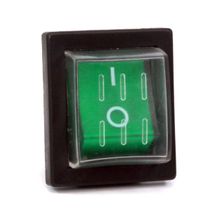 Interruptor Modular Iluminado Verde 220V 16A 2NA Liga-desliga RS2011CG220V Metaltex