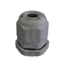 Prensa Cabo Reto Curta Nylon Cinza IP67 BSP 1/4" 3-6,5mm PCHDBSPC+P1/4CZ Wetzel