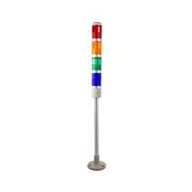 Sinalizador Luminoso Torre Continua Vermelha/Laranja/Verde/Azul 24VCA/VCC 40mm TPSL474ROGB Metaltex