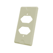 Tampa Condulete Pvc Branca 2 Postos Hexagonal Vertical 1" Poliwetzel E018012815 Wetzel