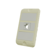 Tampa Condulete Pvc Branca 3 Postos Horizontal+1 Rj 1/2" 3/4" Poliwetzel E018012848 Wetzel