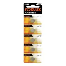 Bateria Alcalina 1,5V Cartela C/5 Unidades LR44 9514 Foxlux