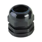 Prensa Cabo Reto Curta Nylon Preta IP68 BSP 1/4" 3-6,5mm WG01PP Wetzel
