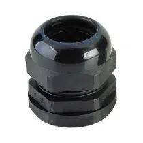 Prensa Cabo Reto Curta Nylon Preta IP68 BSP 1/4" 3-6,5mm WG01PP Wetzel