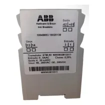 Transdutor Caixa Corrente Alternada 4-20mA 265VCA/300VCC Etm50 R003932813511 ABB