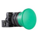 Frontal-Botao-Emergencia-Cogumelo-40mm-Plastico-Verde-22-5mm-Pulsador-2-Posicoes-P20AMRG1A-Metaltex