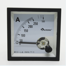 Amperímetro Painel Analógico Ferro Móvel Tc Plástico 72x72mm Corrente Alternada (Ca) 500/5A 1,5% 5AMP72500 Altronic
