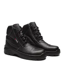 Botina Couro Cadarço PU BI Composite Antiperfurante Aramida Preta 42 Manobreiro Iron 4031BAMS1662LL Bracol