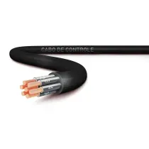 Cabo Controle CL5 1KV 70G PVC/A Veias Pretas Numeradas 16x1,5mm2 Preta CCTNBR Condutores NBR