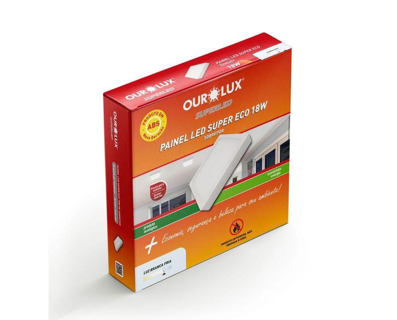 Luminaria-LED-comercial-painel-quadrado-sobrepor-PP-branca-100-240V-6500K-18W-1350Lumens-SUPER-ECO-02908-Ourolux