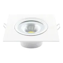 Luminária LED Spot Quadrada Embutir PC Branca 100-240V 3000K 12W 140x140mm 960Lumens Spotled 281100578 Avant