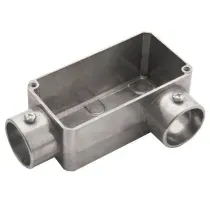 Condulete LL Alumínio Cinza 3/4" S/Rosca C/Tampa S/Vedação DVT DV034LLC-PB-ST Daisa