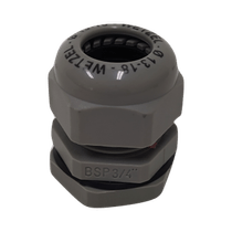 Prensa Cabo Reto Longa nylon Pintura Cinza IP-68 PG21 13-18mm E019100060 Wetzel