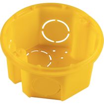 Caixa de Passagem Predial Octogonal Embutir Pvc Amarelo Sem Tampa 1/2"/3/4"/1" modelo 3x3" 57500043 TRAMONTINA