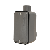 Condulete Fixo Simples LB Alumínio Cinza 3/4" NPT com Tampa e Vedação IP-65 Conduletzel E045042030 Wetzel