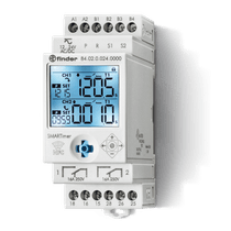 Relé Temporizado Multifuncional 0,01s-9999h 230V 50/60Hz 2 Reversíveis Série 84 840202300000 Finder
