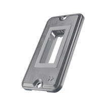 Tampa metálica condulete alumínio natural 1 posto vertical 3/4" para 1 tomada E011020522 Wetzel