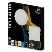 Luminária LED Comercial Slim Downlight Quadrada Embutir Branca IP-20 100-277V 6500K 18W 1440 Lumens Bellalux 7022770 Ledvance