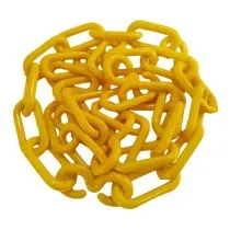 Corrente de Sinalização PEAD Amarela 40x20x6 mm Pequena 2574 Kteli