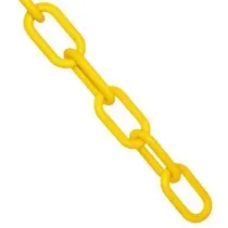 Corrente de Sinalização PEAD Amarela 40x20x6 mm Pequena 2574 Kteli