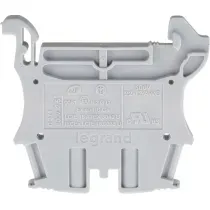 Conector de passagem Borne Simples nylon cinza DIN35 1,5mm2 800V 24A 2,5mm2 Viking 37160 Legrand