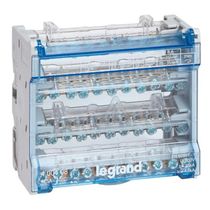 Bloco de Distribuição Barramento Tetrapolar Plástico 125A 500V 10 6 Módulos XL3 400408 Legrand