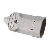 Plugue Fêmea de Energia Predial Retangular Termoplástico Cinza 2P+T 250V 20A Cilíndricos TMD TMD23 Margirius