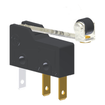 Microchave Microrotor Alavanca c/ rolete Curta 1NA-1NF 250VCA/CC 5A MM1J3NF Kap