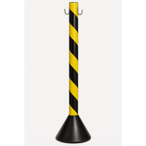 Pedestal de Segurança/Sinalização Plástico Preto/Amarelo 900mm CG90 010471810 Carbografite