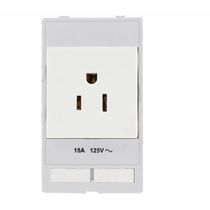 Tomada Industrial Sobrepor Pvc USA NEMA 2P+T 15A 125VCA Branca Modlink 4680000040000 Naville