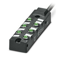 Caixa Distribuição Sensor Pvc M8 LED 3P 6-24VCC IP-67 Cabo 5M SACB63L5,0PURM8HD Phoenix Contact