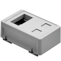Acessório Canaleta para Fios/Cabos Porta Equipamento 1 Módulo + 2 RJ45 Canaleta DT6314000 Dutotec