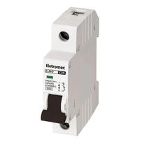 Disjuntor Mini DIN Parafuso Termomagnético Monopolar 16A 220V C 6kA Elmd ELMD61C16 Eletromec