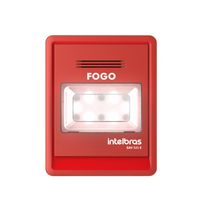 Sinalizador Audiovisual Alarme Incêndio 20-30VCC 6 LEDs Vermelho Sequencial Endereçável SAV521E Intelbras